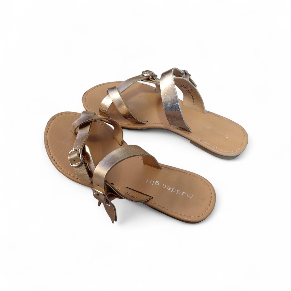 Madden Girl Metallic Gold Sandals